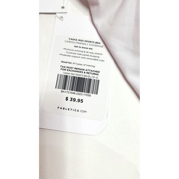 Fabletics floral  Varsha Midi sports bra NWT women's large - Picture 4 of 6